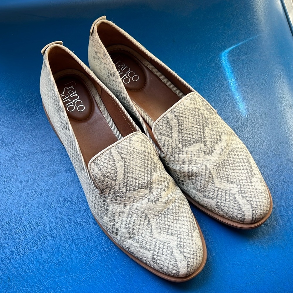 Franco Sarto Snake Skin Flats/Loafers